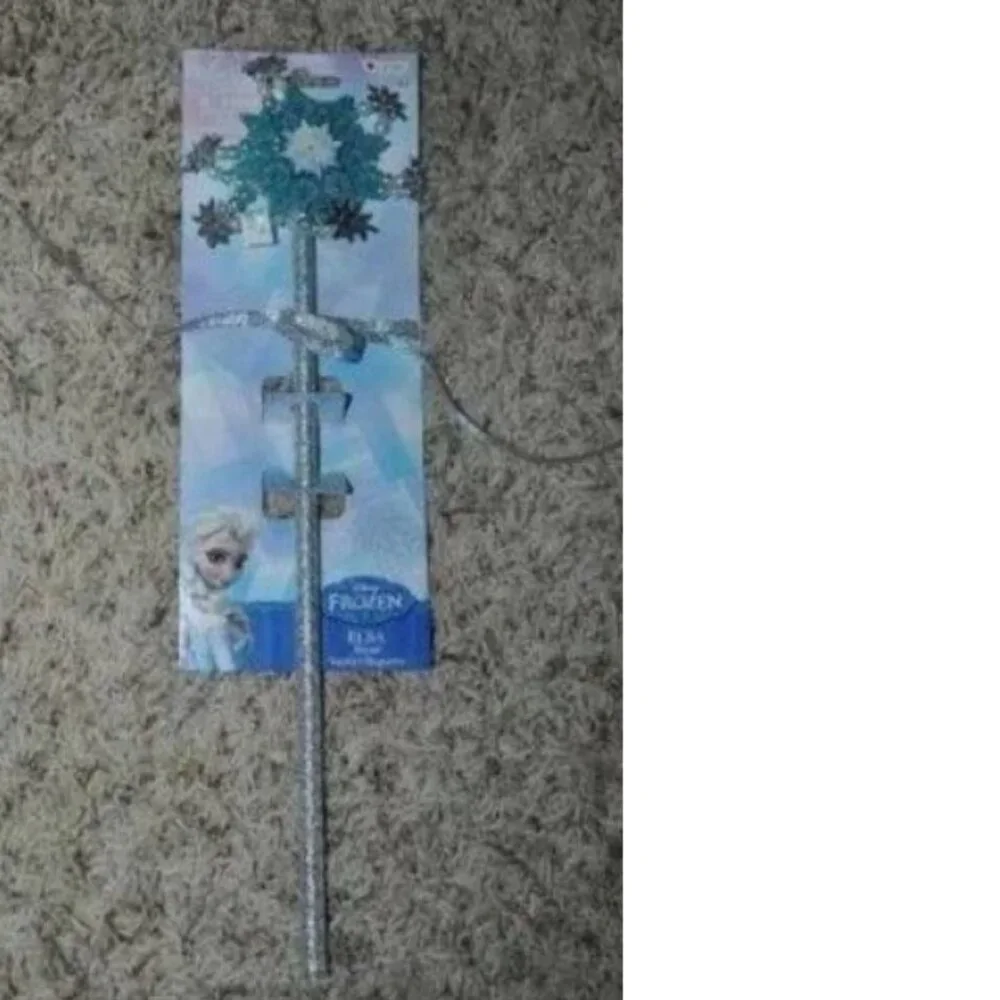 Princess Elsa Halloween Costume 7/8 Dress, Ring, Wand Disney Frozen Girls